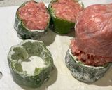 剥がれないピーマンの肉詰め作り方3写真
