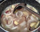 さつまいものひき肉豚汁作り方3写真