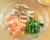 じゃが芋と海老、舞茸のチーズ焼き♪作り方1写真