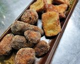 農家の食卓〜里芋(大野芋)の皮ごと唐揚げ作り方11写真