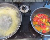 イタリアマンマ風トマトパスタ作り方4写真