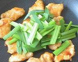 鶏むね肉とニラのオイスターソース炒め♪作り方6写真