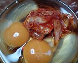 ごはんにピッタリ♪キムチ玉子焼き☆作り方1写真