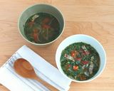 夏バテ知らず！モロヘイヤとトマトのスープ作り方7写真