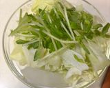 レンジ簡単☆キャベツと豆苗のゴママヨ和え作り方2写真