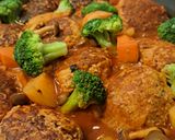 今日の夕飯肉団子?ハンバーグ?のトマトジュース煮作り方7写真