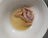 お一人様レンジ梅トマト親子丼味豚平焼き風作り方3写真