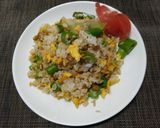 減塩、卵と納豆のチャーハン作り方5写真