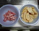 筍の味噌マヨ炒め作り方1写真