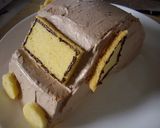 誕生日。車のケーキ。作り方9写真