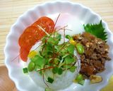カレー肉みそで＊簡単ワンプレートランチ＊作り方4写真