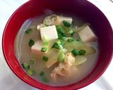 はす芋（りゅうきゅう）のお味噌汁作り方5写真