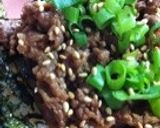 ★安い牛薄切り肉でカルビ丼★作り方5写真