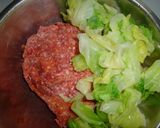 キャベツ入りハンバーグの赤ワインソース作り方3写真