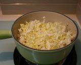 ルクルーゼで白菜とベーコンのスープ作り方3写真