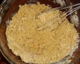 ブラックベリーと林檎のクランブルケーキ作り方4写真