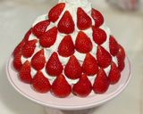 プリキュアバースデー♡いちごツリーケーキ作り方6写真