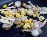 ホタテと夏野菜のガーリックバター醤油パン作り方2写真