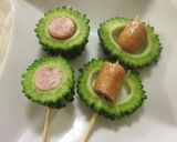 ゴーヤとウインナーの串天作り方4写真