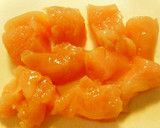 卵白衣でサクフワ♪鶏ささみの香ばし揚げ作り方1写真