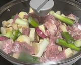 さつま芋・蓮根・エリンギ・豚肉の甘辛煮作り方4写真