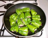 ピーマンの肉詰めピリカラ風作り方5写真