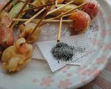 夏野菜の彩り串天作り方4写真