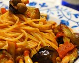 *なすのトマトソースパスタ*作り方5写真