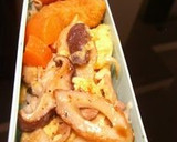 お弁当向きの豚薄切り肉の玉子とじ作り方6写真