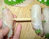 夏の串揚げ☆鶏肉のしそチーズ巻き作り方4写真