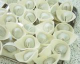 モロヘイヤワンタンの中華風スープ作り方5写真