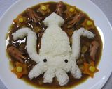 タコカレーはイカがですか？デコカレー作り方7写真