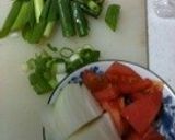 豚肉の野菜炒めオイマヨ卵入り☆作り方1写真