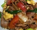 豚肉の野菜炒めオイマヨ卵入り☆作り方4写真