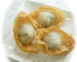 モロヘイヤワンタンの中華風スープ作り方12写真