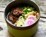 ▲山ごはん▲鶏&松茸W即席スープラーメン作り方4写真