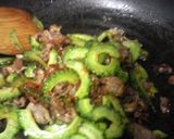 ゴーヤと牛バラ炊き込みご飯作り方1写真