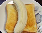 バナナ巻きバタートースト作り方5写真