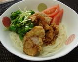 ぶっかけそうめん☆から揚げＯＮ作り方3写真