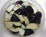 ナスと大葉の油みそ♪作り方1写真