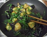 ナスと大葉の油みそ♪作り方3写真