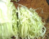 フライパン2つで広島風お好み焼き作り方1写真