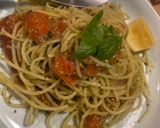 バジルとサーモンの冷製パスタ作り方4写真