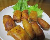残りカレーでチーズ春巻き作り方4写真