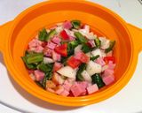 レンジで超簡単 ♡野菜たっぷりオムレツ♡作り方4写真
