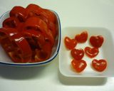 パプリカカップで☆ハンバーグ作り方1写真