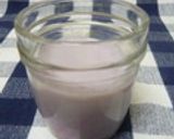 しそジュースで☆綺麗色飲むヨーグルト☆作り方3写真