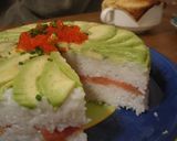 楽しいバースデーケーキの押し寿司♪作り方5写真