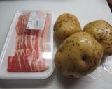 豚バラ・ポテトのユカリ粉巻き☆彡作り方1写真