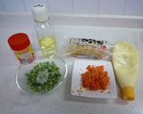 明太マヨ　de　長いもグリンピース作り方1写真
